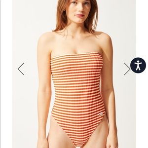 Solid&Striped Madeline Strapless OnePiece Swimsuit